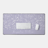 Vaches de coquette violet délicates (Clavier et souris)