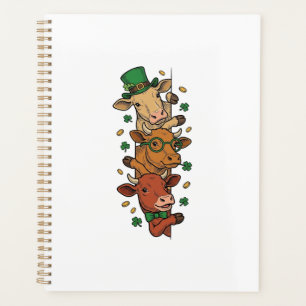 Vaches empilées mignonnes St Patrick Gravure vinta