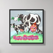 Vaches Épousées Pour Crème Lourde Drôle Impression (Recto)