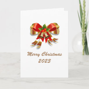 Vaches et cloches Joyeuse carte de Noël