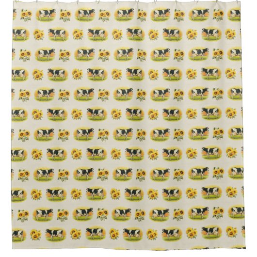 Vaches et tournesol Douche rideau (Devant)