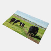 Vaches Fraîches, Tapis De Porte, Mère Et Bébé (Incliné)