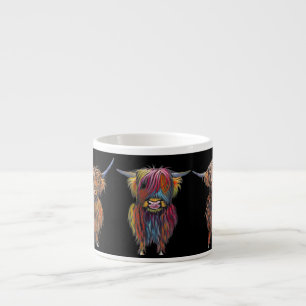 Vaches Highland ' ALL THR ' Espresso Mug