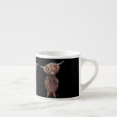 Vaches Highland ' ALL THR ' Espresso Mug (Droite)