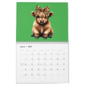 Vaches Highland avec vaches 2025 Calendrier (Mar 2027)