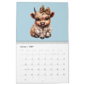 Vaches Highland avec vaches 2025 Calendrier (Jan 2027)