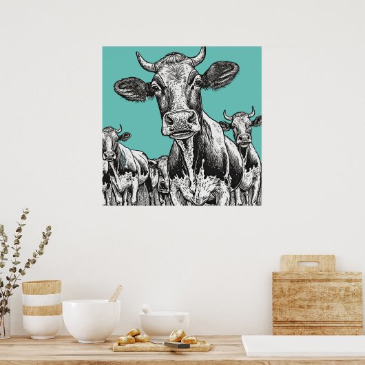 Vaches - Impression art (Cuisine)