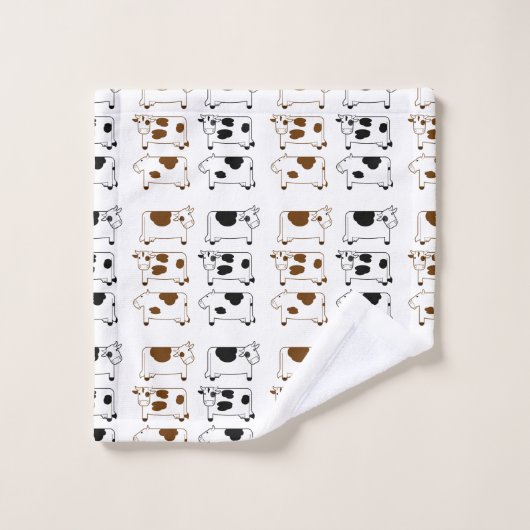 Vaches laitières mignonnes (Gant de toilette)