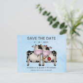 Vaches mariage Enregistrer la carte postale Date (Debout devant)