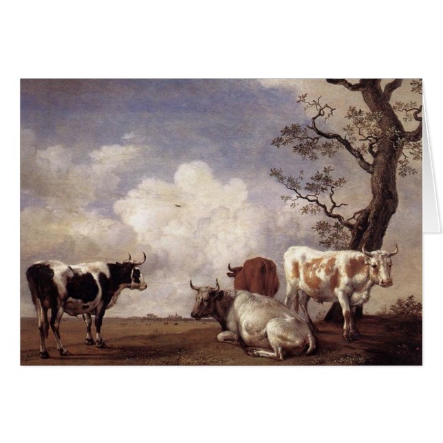 Vaches par le potier (Devant horizontal)