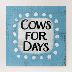 Vaches pour les jours Jigsaw Puzzle