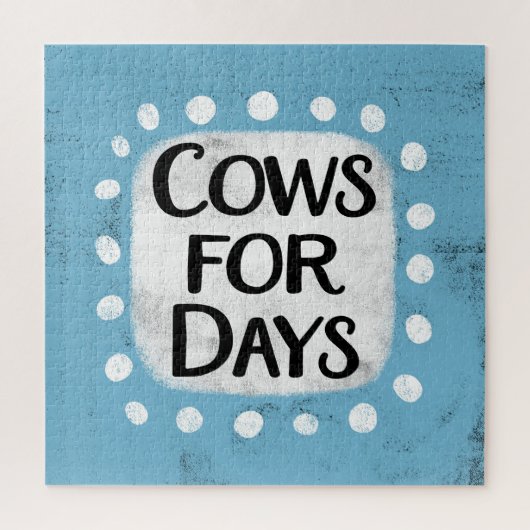 Vaches pour les jours Jigsaw Puzzle (Vertical)