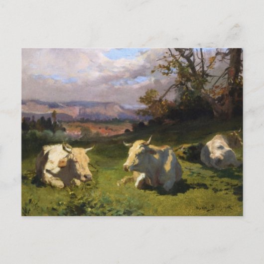 Vaches reposant par Rosa Bonheur Carte postale (Devant)