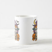 Vaches squelettes effrayantes mignonnes avec mug c (Centre)