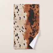 Vachette à crème noire Brown (Serviette à main)