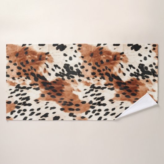 Vachette animale à la crème Brown (Serviette de bain)