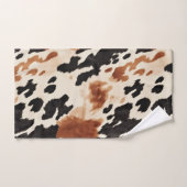 Vachette animale à la crème Brown occidentale (Serviette à main)