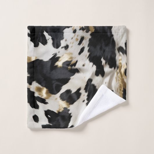 Vachette blanche noire (Gant de toilette)