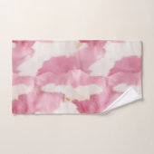 Vachette blanche rose pâle (Serviette à main)