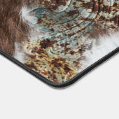 Vachette de l'Ouest rustique Nom en cuir Brown (Coin)