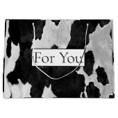 Vachette Noir n Blanc pour vous Grand sac cadeau (Devant)