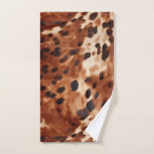 Vachette noire Brown (Serviette à main)