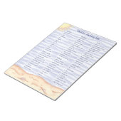 Vack-verpakkingslijst Notitieblok (Schuin)