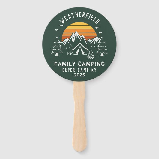 Vacking en Camping van de Familie van de douane Handwaaier (Achterkant)