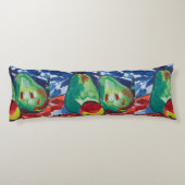 Vaclav Spala Nog leven met peren Red Blu Lichaamskussen (Achterkant)