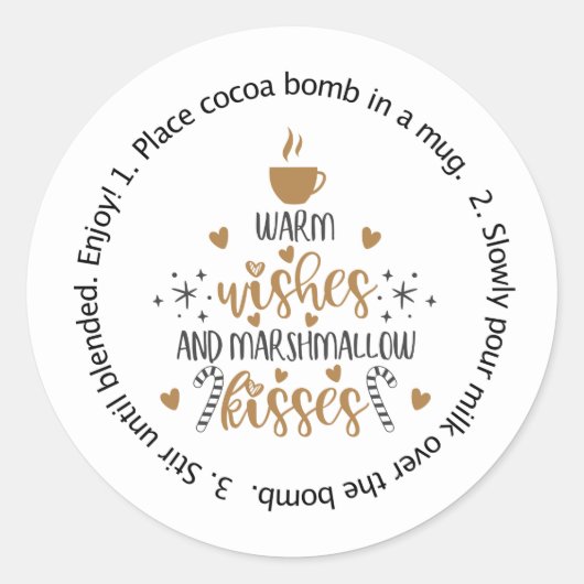 Vacocoa auto-collant, étiquette de bombe chocolat  (Devant)