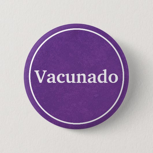 Vacunado (Paars)  Button (Voorkant)
