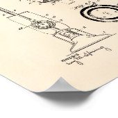 Vacuum Cleaner 1924 Patent Art Old Peper Poster (Hoek)