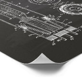 Vacuum Tube 1928 Tableau de bord de l'art breveté (Coin)