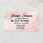 Vacuüm Visitekaartje Schoonmaakster (Achterkant)