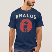 vacuümbuis analoge  retro 80s 90s t-shirt (Voorkant)