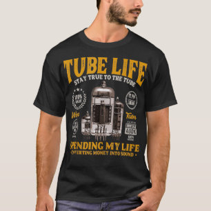 Vacuümbuis gitaar versterker buis analoge hifi amp t-shirt