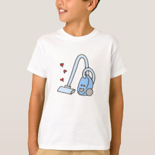 Vacuümreiniger met hart t-shirt