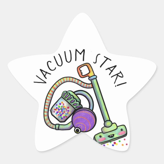Vacuümster Stickers (20 per vel) (Voorkant)