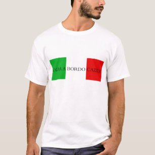 Vada a bordo shirt italiaanse vlag