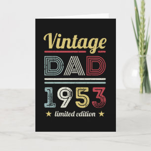  vader 1953 70th Birthday Gift Mannen Retro Kaart