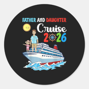 Vader & Dochter Cruise 2026 Familievakantie Ronde Sticker