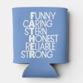 Vader Attributes Crossword Art Blikjeskoeler (Achterkant)