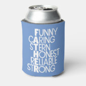 Vader Attributes Crossword Art Blikjeskoeler (Blikje Achterkant)