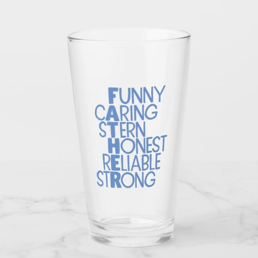 Vader Attributes Crossword Art Glas (Voorkant)