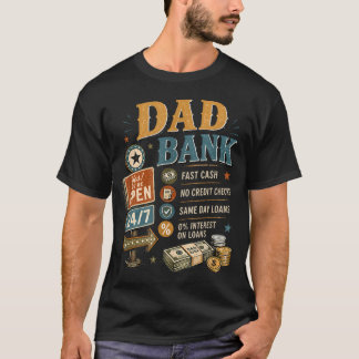 Vader Bank Vader39S Dag Grappige Vader Geldautomaa T-shirt
