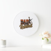 Vader Basketbal Vintage Gravure Shirt Ontwerp_1 Grote Klok (Huis)