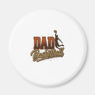 Vader Basketbal Vintage Gravure Shirt Ontwerp_1 Magneet