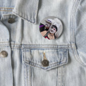 Vader Bertha en zuster Sorenda Ronde Button 5,7 Cm (In situ)