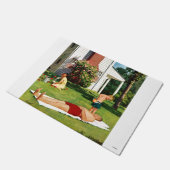 Vader bezoedelen deurmat (Schuin)