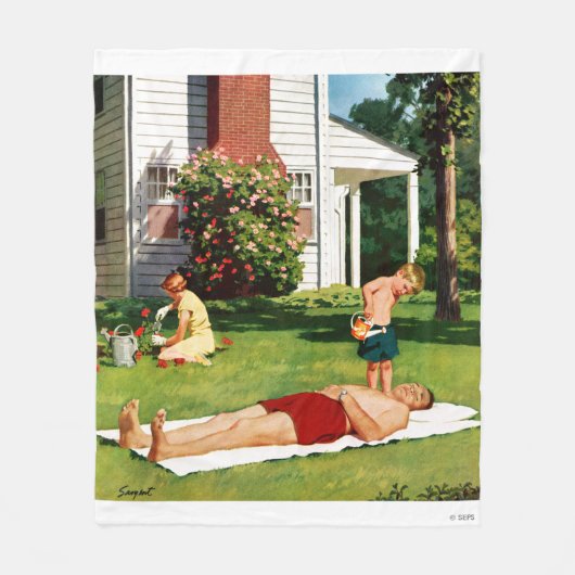 Vader bezoedelen fleece deken (Voorkant)